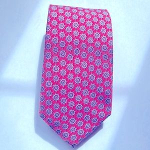 Vineyard Vines Pink Boat Wheel Silk Tie